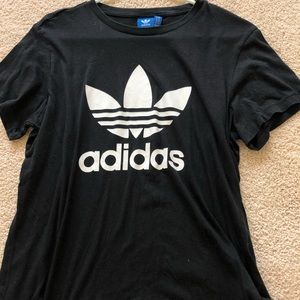 adidas black t shirt